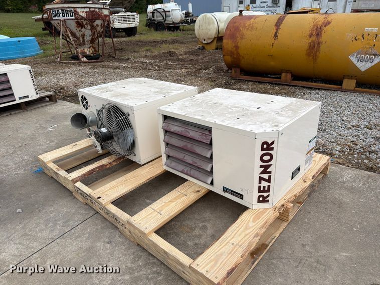 (2) Reznor V3 TCore2 heaters