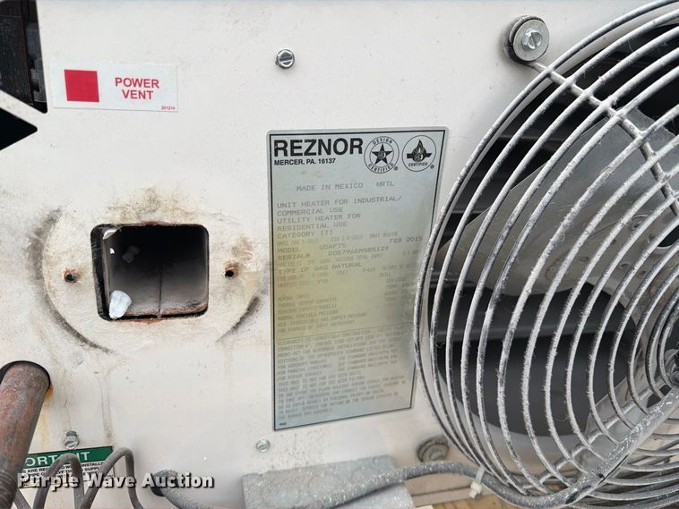 image for item DZ4803 (2) Reznor V3 TCore2 heaters