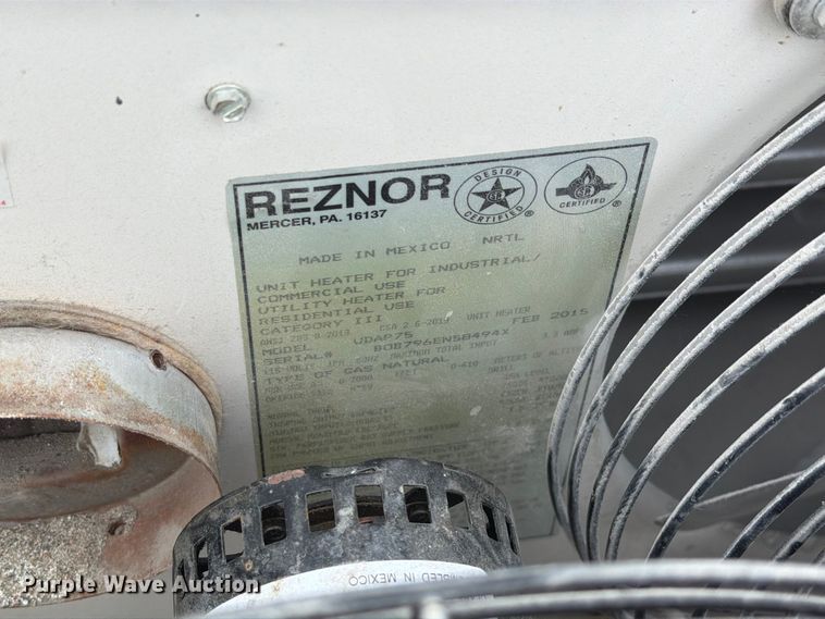 image for item DZ4804 (2) Reznor V3 TCore2 heaters