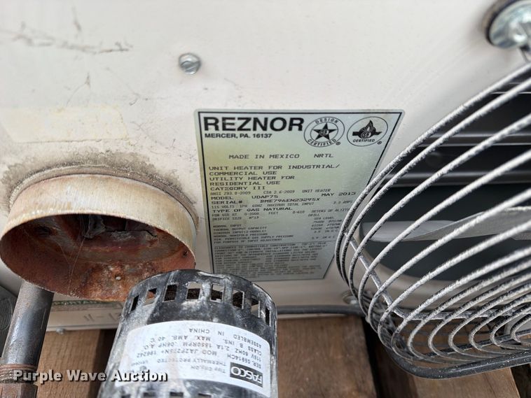 image for item DZ4804 (2) Reznor V3 TCore2 heaters