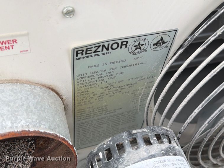 image for item DZ4805 (2) Reznor V3 TCore2 heaters
