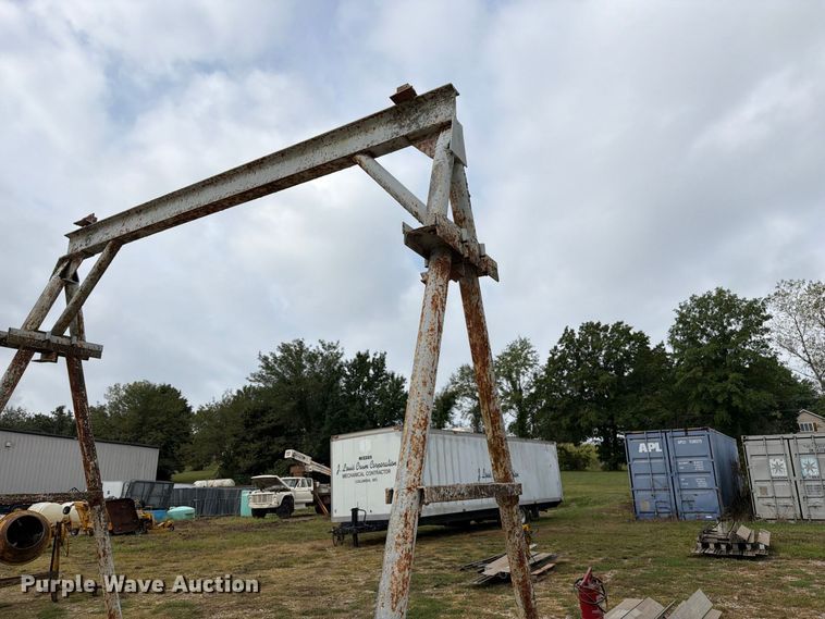 image for item DZ4807 Shop built A frame gantry