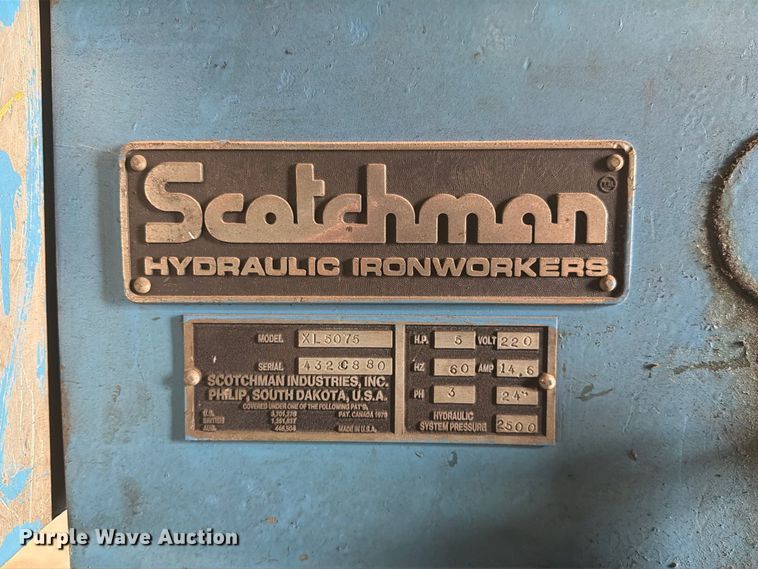 image for item DZ4826 Scotchman XL5075 ironworker