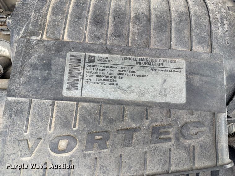 image for item DZ4829 2011 Chevrolet Express 2500 van