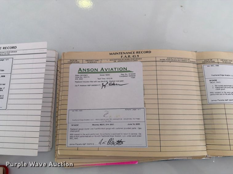 image for item EA0440 1964 Mooney M-20C airplane