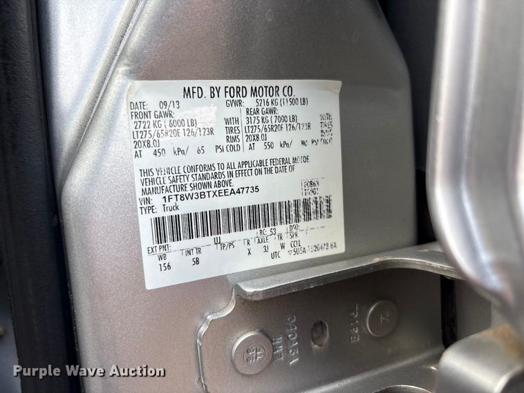 image for item EG9203 2014 Ford F350 Super Duty Crew Cab pickup truck