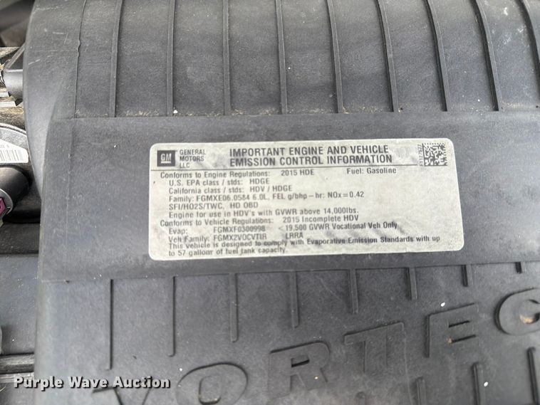 image for item EG9260 2015 Chevrolet Express 4500 refrigerated delivery truck