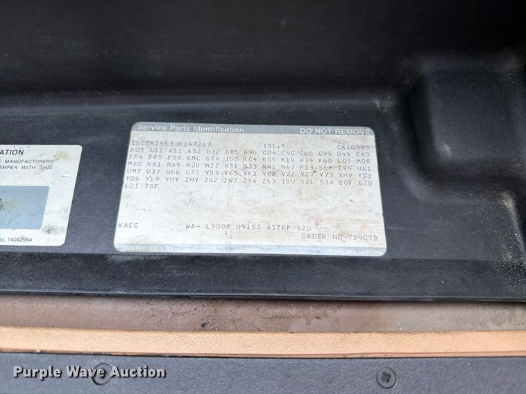image for item EO8721 1988 Chevrolet K1500 pickup truck