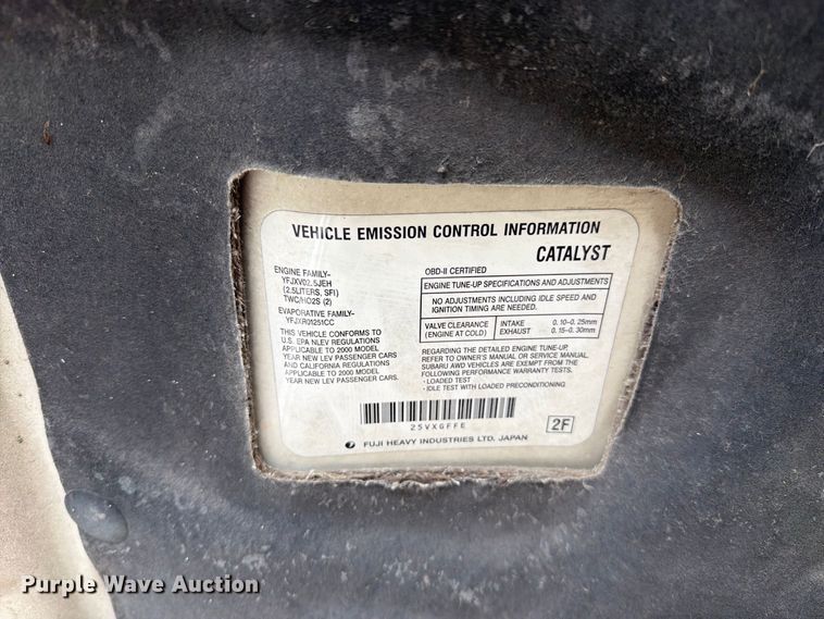 image for item EO8742 2000 Subaru Legacy Outback SUV