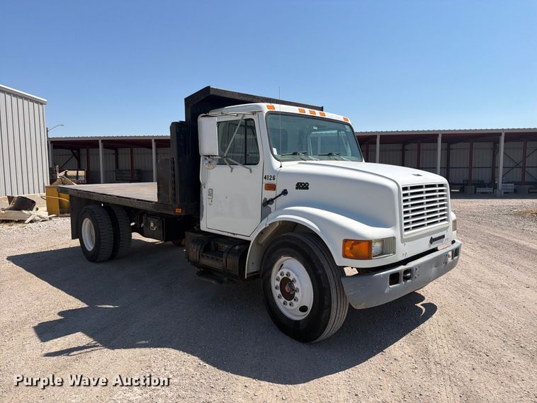 image for item EP7573 1997 International 4700 dump flatbed truck
