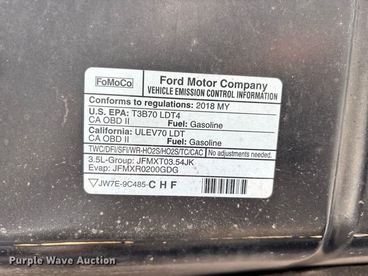 image for item ER3218 2018 Ford F150 Police Responder Crew Cab pickup truck