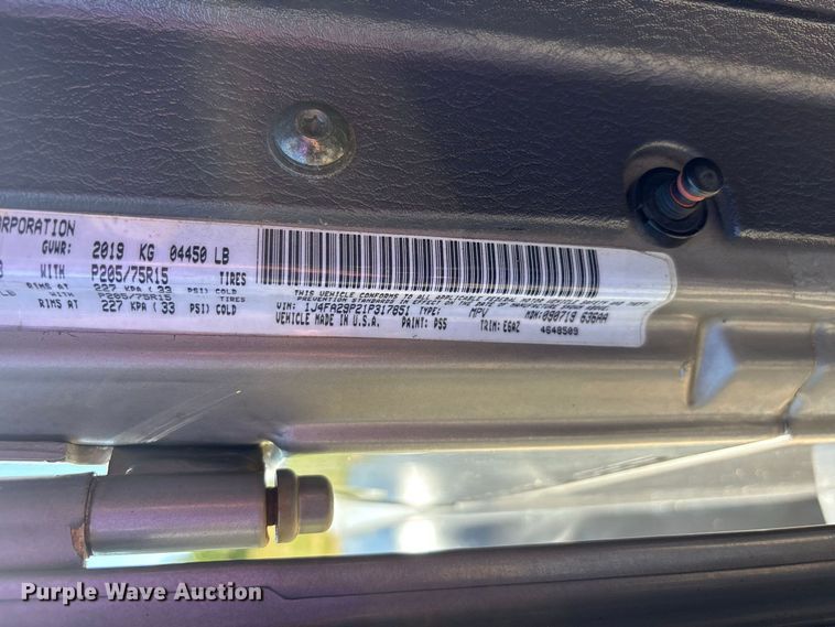 image for item ER3285 2001 Jeep Wrangler TJ SUV