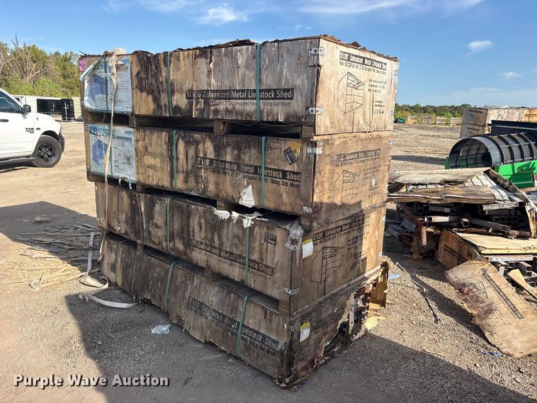 (4) 2024 Pioneer Valley MSC1220F livestock sheds