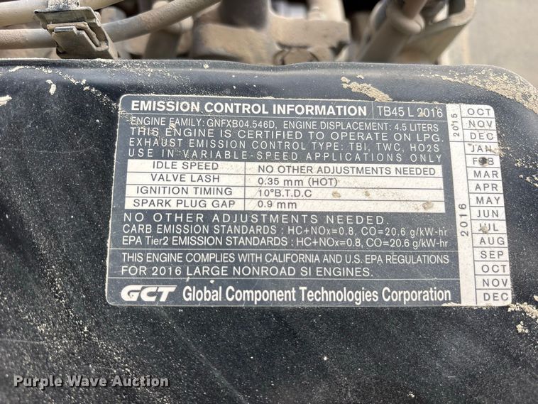 image for item ES8097 2016 UniCarriers PF80YLP forklift