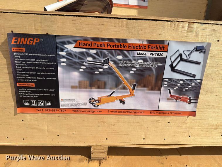 image for item EU1527 (20) EINGP PHT620 hand push electric forklifts