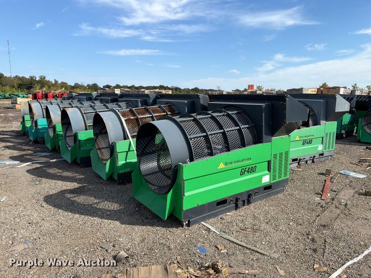 image for item EU1532 (12) Erie Industries GF480 trommel screens