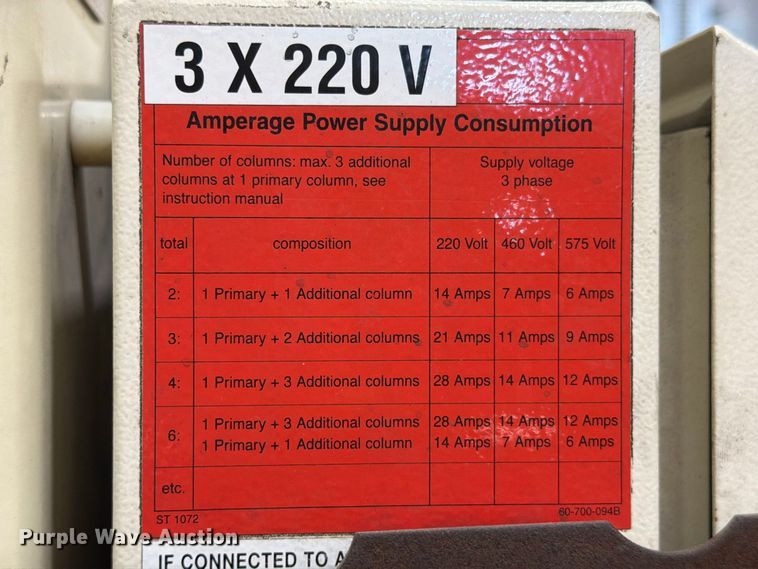 image for item EU5897 2003 Sterile Komi ST-1072 four post lift
