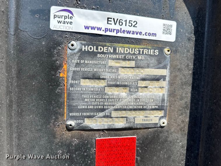 image for item EV6152 1981 Holden HGD2022 equipment trailer