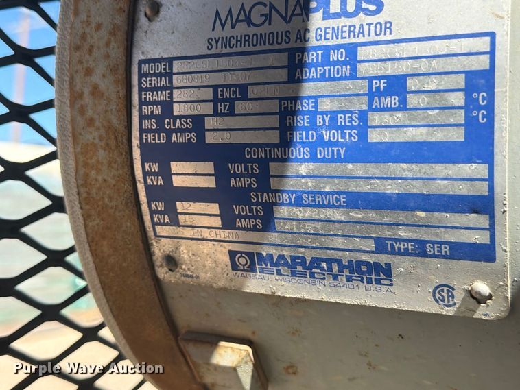 image for item EW2239 2008 MAC 800 generator