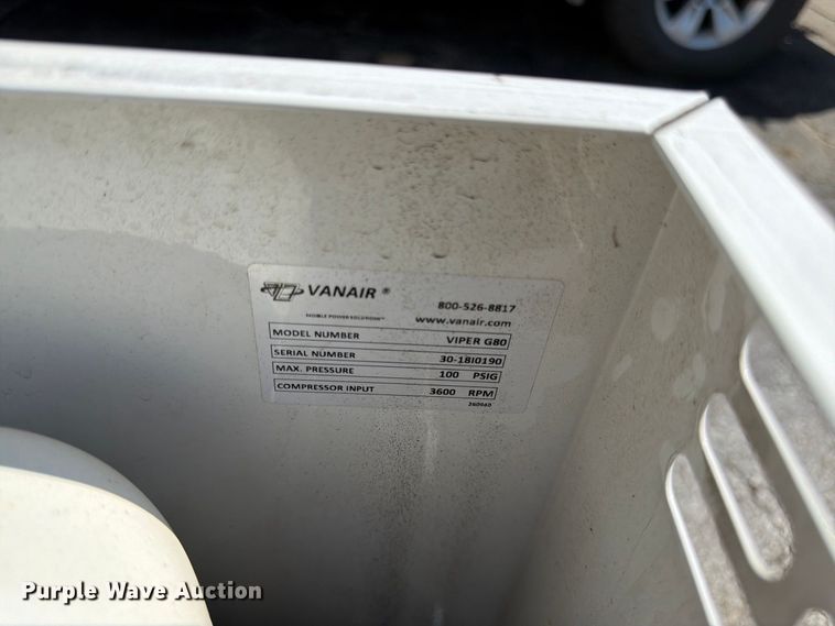image for item EW5032 (2) Vanair Viper G80 air compressors
