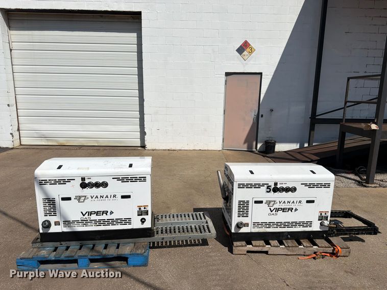 image for item EW5033 (2) Vanair Viper G80 air compressors