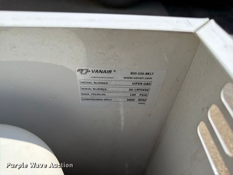 image for item EW5033 (2) Vanair Viper G80 air compressors