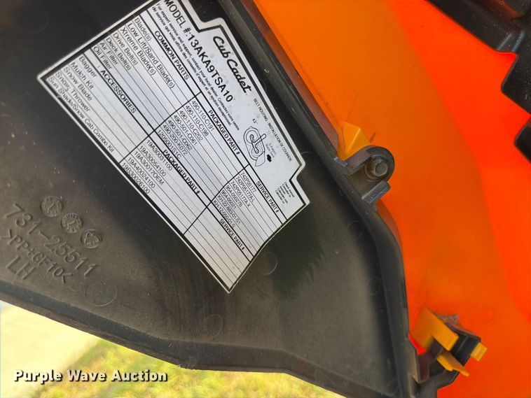 image for item EW5067 2022 Cub Cadet 13AKA9TSA10 lawn mower