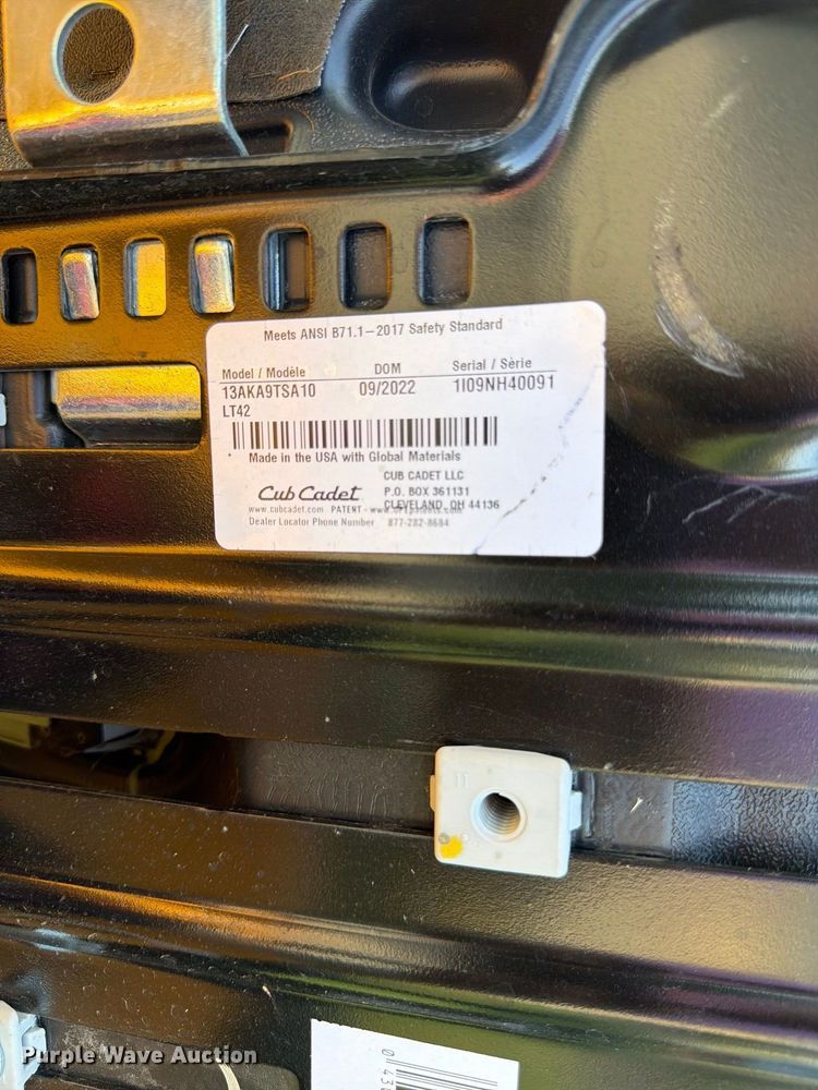 image for item EW5067 2022 Cub Cadet 13AKA9TSA10 lawn mower