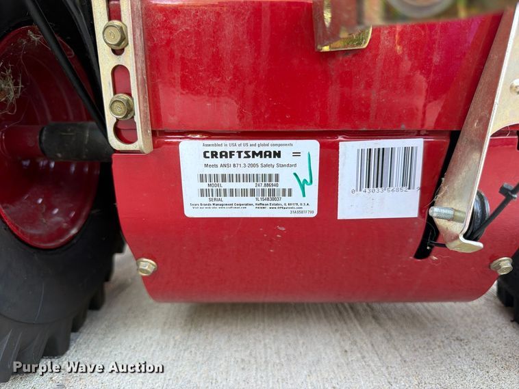 image for item EW5068 Craftsman 247.886940 snow blower