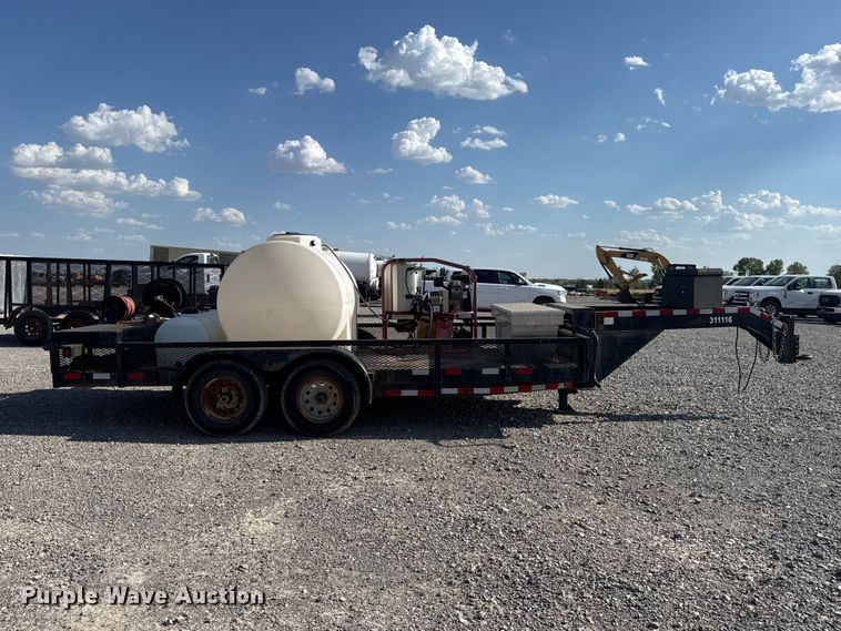 image for item EW8703 2015 J & B Manufacturing 82X16LBGN pressure washer trailer