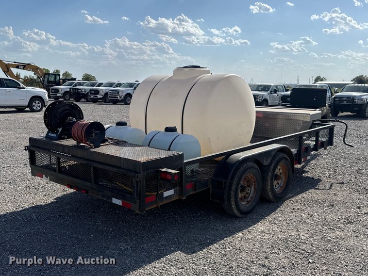 image for item EW8703 2015 J & B Manufacturing 82X16LBGN pressure washer trailer