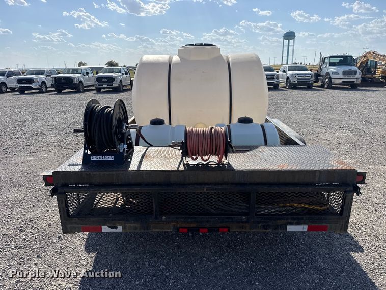 image for item EW8703 2015 J & B Manufacturing 82X16LBGN pressure washer trailer
