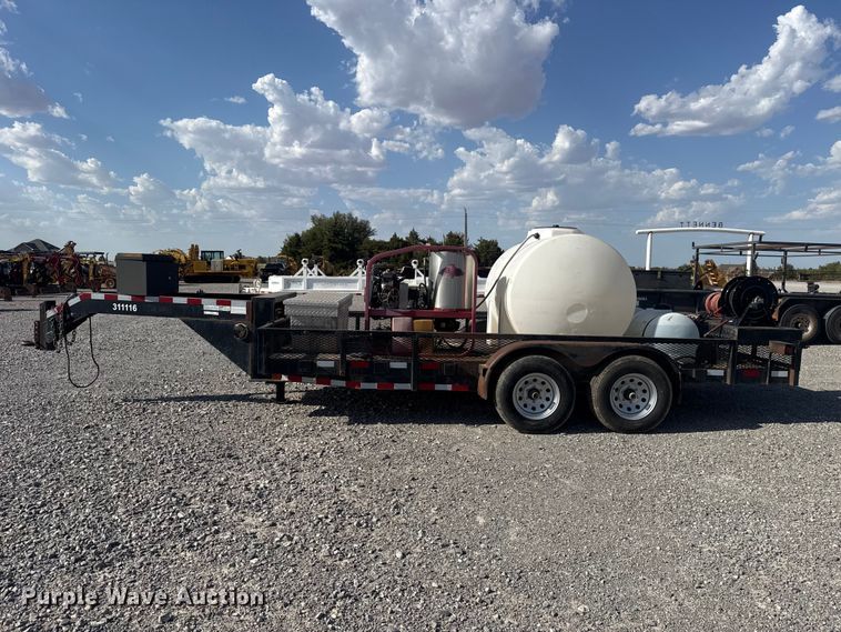 image for item EW8703 2015 J & B Manufacturing 82X16LBGN pressure washer trailer