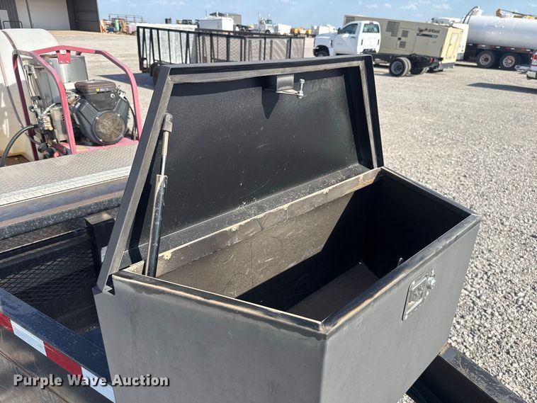 image for item EW8703 2015 J & B Manufacturing 82X16LBGN pressure washer trailer