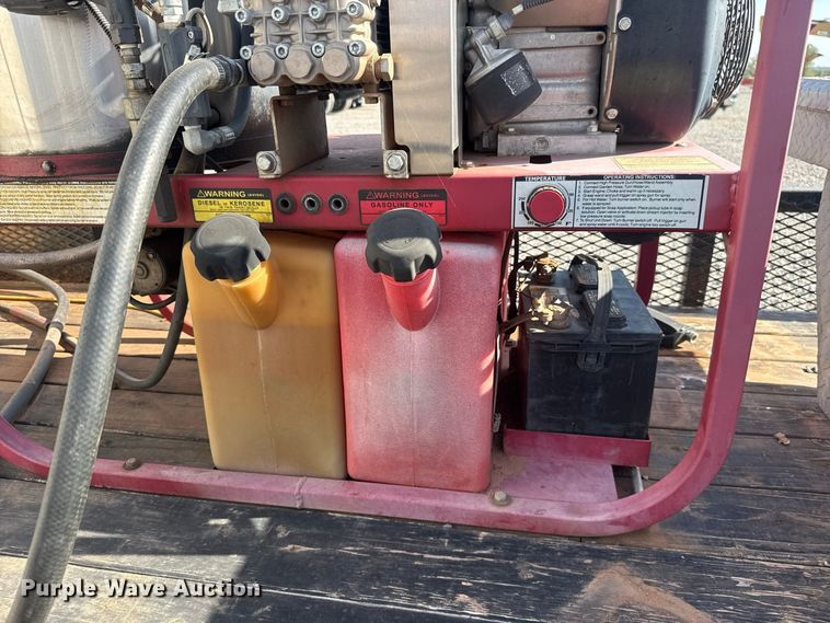 image for item EW8703 2015 J & B Manufacturing 82X16LBGN pressure washer trailer