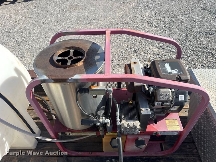 image for item EW8703 2015 J & B Manufacturing 82X16LBGN pressure washer trailer