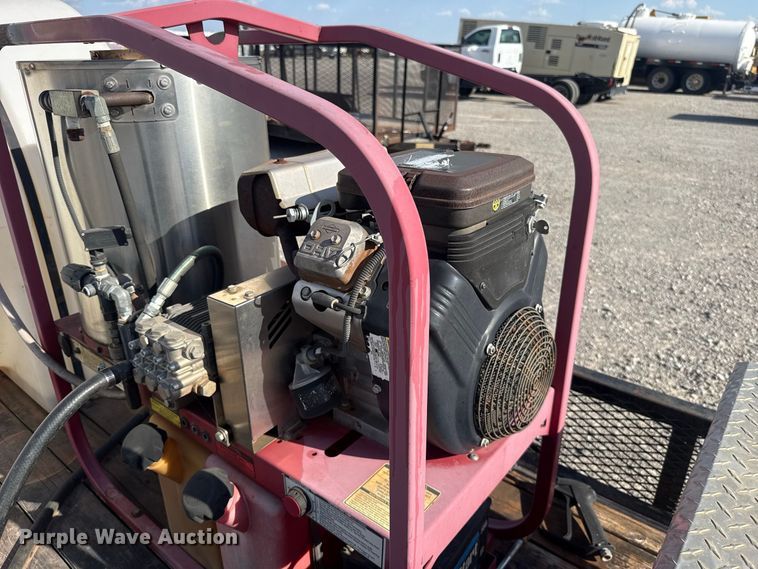 image for item EW8703 2015 J & B Manufacturing 82X16LBGN pressure washer trailer