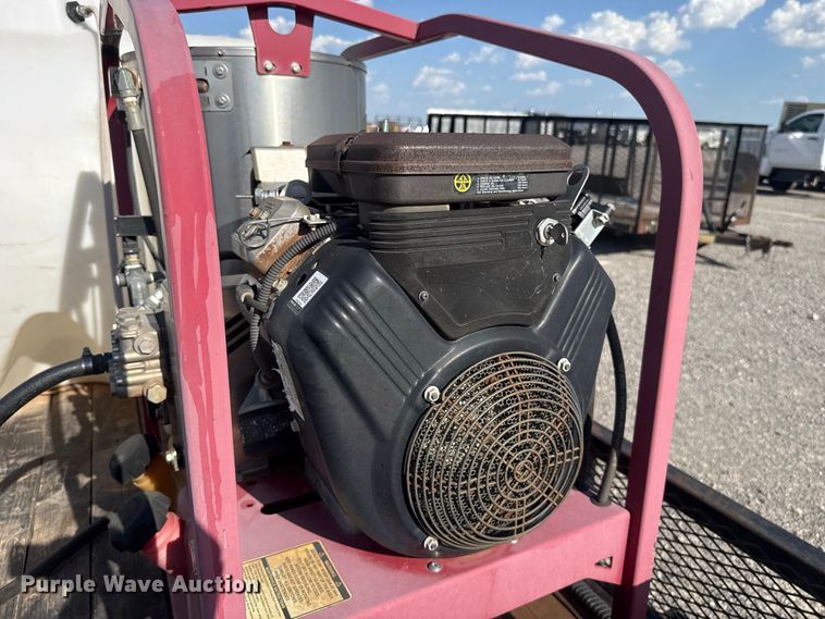 image for item EW8703 2015 J & B Manufacturing 82X16LBGN pressure washer trailer