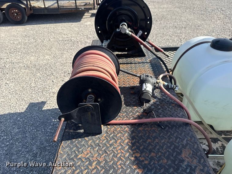 image for item EW8703 2015 J & B Manufacturing 82X16LBGN pressure washer trailer