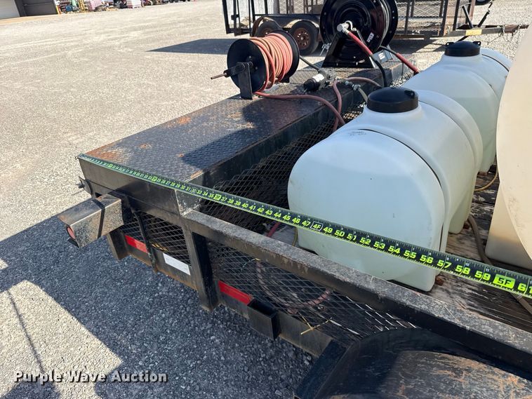 image for item EW8703 2015 J & B Manufacturing 82X16LBGN pressure washer trailer