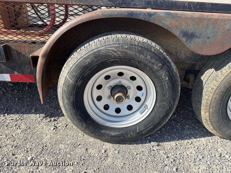 image for item EW8703 2015 J & B Manufacturing 82X16LBGN pressure washer trailer