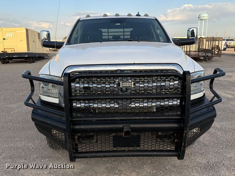 image for item EW8707 2017 RAM 2500 Crew Cab flatbed pickup truck