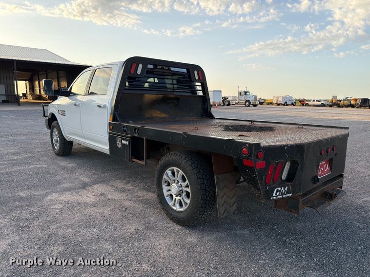 image for item EW8707 2017 RAM 2500 Crew Cab flatbed pickup truck