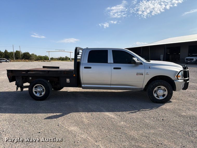 image for item EW8716 2012 Dodge Ram 2500 Crew Cab flatbed pickup truck
