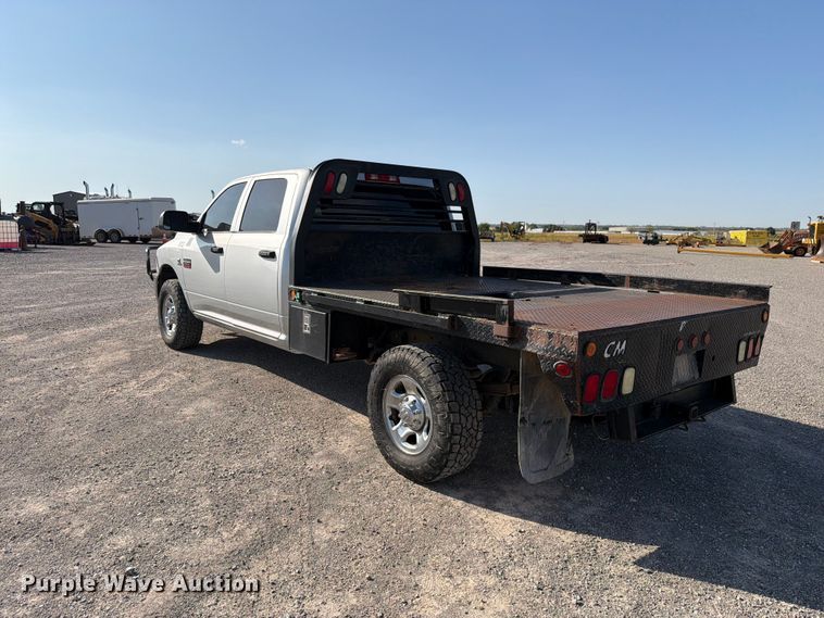 image for item EW8716 2012 Dodge Ram 2500 Crew Cab flatbed pickup truck