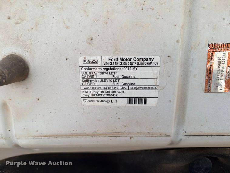 image for item EW8719 2019 Ford F150 Crew Cab pickup truck