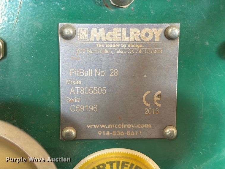 image for item EW8855 McElroy AT805505/ 881601 poly pipe fusion machine