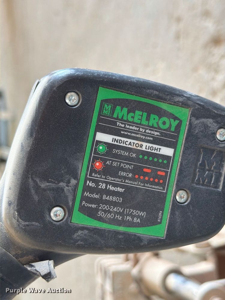 image for item EW8858 McElroy poly pipe fusion machine