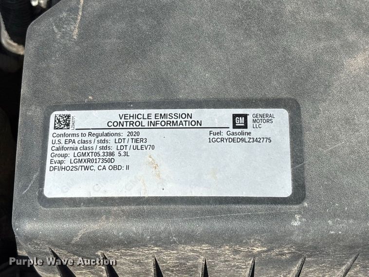 image for item EX0037 2020 Chevrolet Silverado 1500 Ext. Cab pickup truck