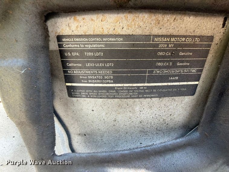 image for item EX2590 2009 Nissan Murano SUV